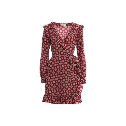 MICHAEL KORS MMK Long Sleeved Dress Women's Red