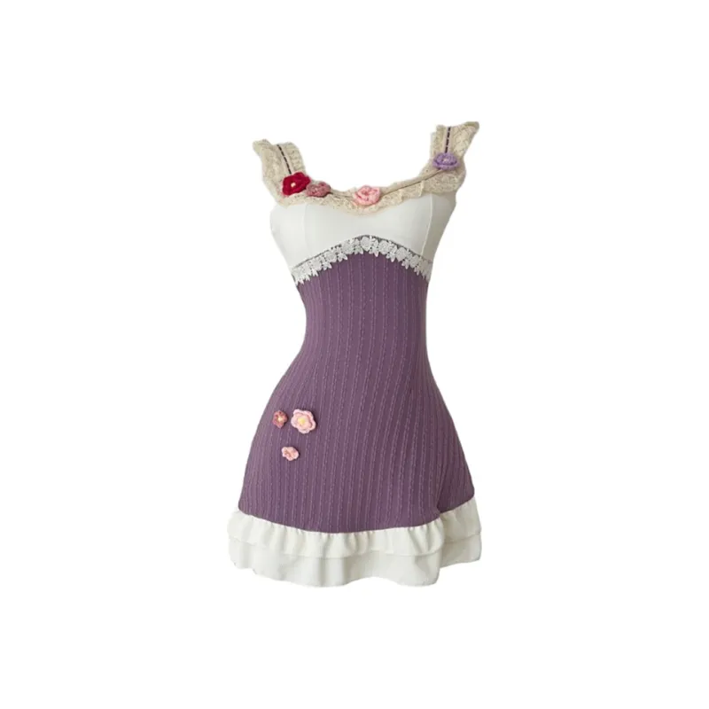 COMMA GIRL Slip Dress Women's Purple-0