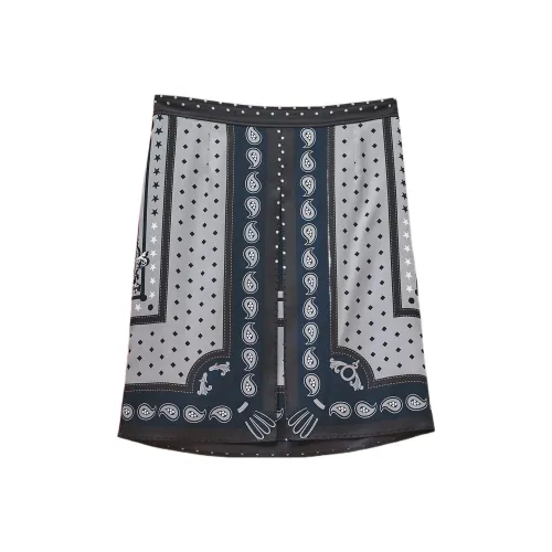 HERMES Casual Short Skirts Women's Blue