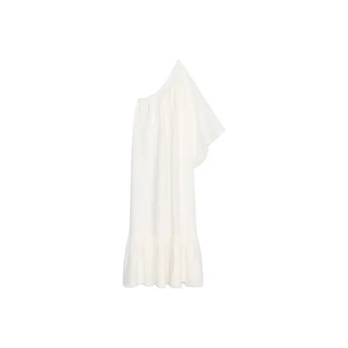 ZARA ZW Series Long Sleeved Dress Women's Frosted White