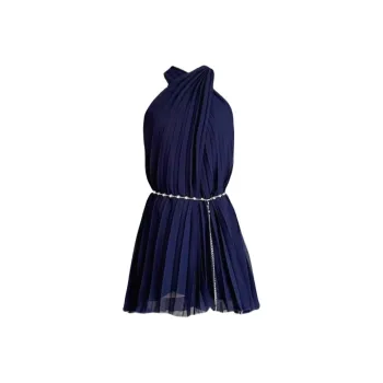 YGPRW Sleeveless Dress Women's Navy Blue