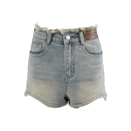 CLOUD SEASON Denim Shorts Women's Blue