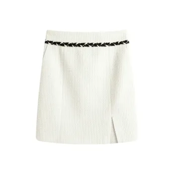 Famanxuan Casual Short Skirts Women's Manshan White Tea