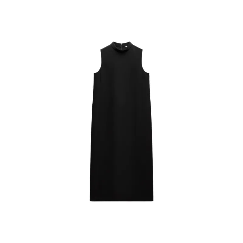 ZARA ZW Series Sleeveless Dress Women's Black-0
