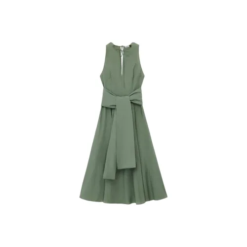 LOEWE Paula's Ibiza SS25 Sleeveless Dress Women's Green