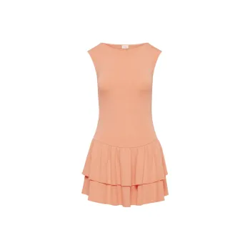 ARITZIA Wilfred Bloomsbury Dress Sleeveless Dress Women's Sunfaded Coral/Light Coral