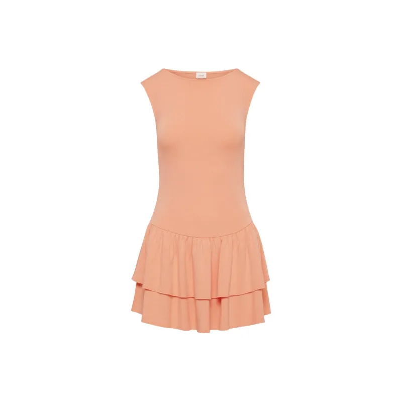 ARITZIA Wilfred Bloomsbury Dress Sleeveless Dress Women's Sunfaded Coral/Light Coral-0