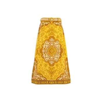 Zimmermann Casual Long Skirts Women's Yellow