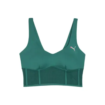 PUMA x PAMELA REIF Collaboration Top Corset Sports Underwear Women's Green