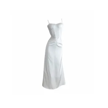 YGPRW Slip Dresses Women's White