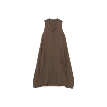 Yohji Yamamoto Sleeveless Dress Women's Khaki