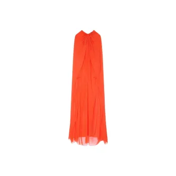 Givenchy SS25 Long Sleeved Dress Women's Orange