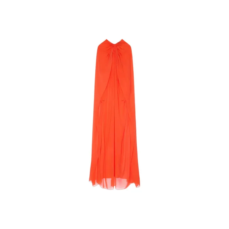 Givenchy SS25 Long Sleeved Dress Women's Orange-0