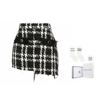 Charlie Luciano Casual Short Skirts Women's Black White