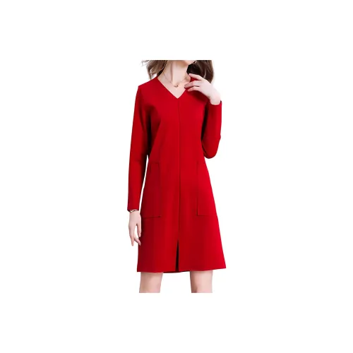 Mapping Long Sleeved Dresses Women's