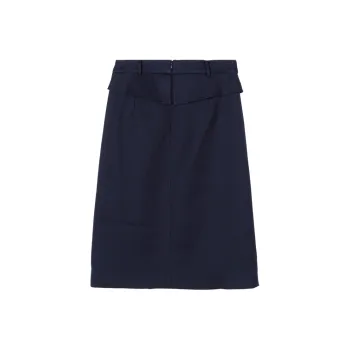 MISSSHINE Casual Long Skirts Women's Navy Blue