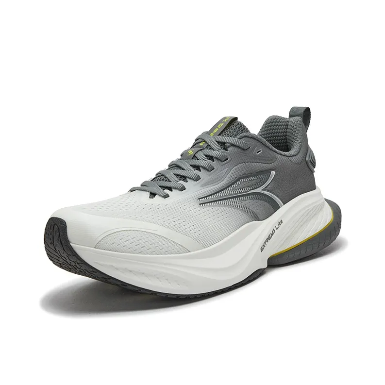 361° Shock Absorbers Slip Resistant Breathable Low Top Casual Running Shoes Men's Graphite Gray-1