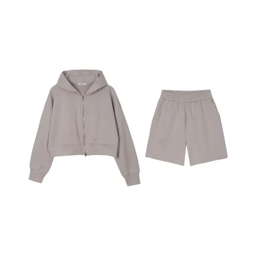 FAWENXIANGZI Casual Suit Women's Gray