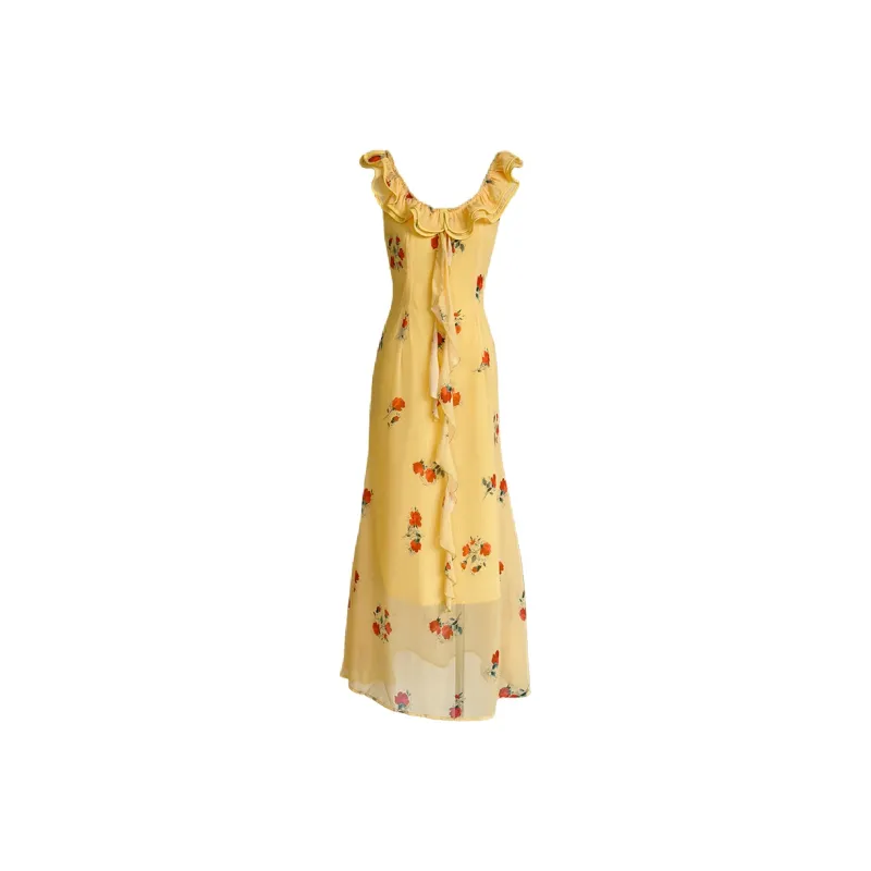 Aghr Sleeveless Dress Women's Yellow-0