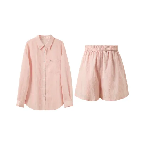 3COLOUR Casual Suit Women's Cherry Blossom Pink