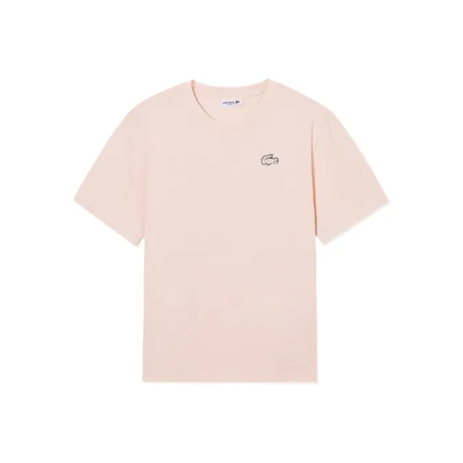 LACOSTE Logo patch T shirt-8