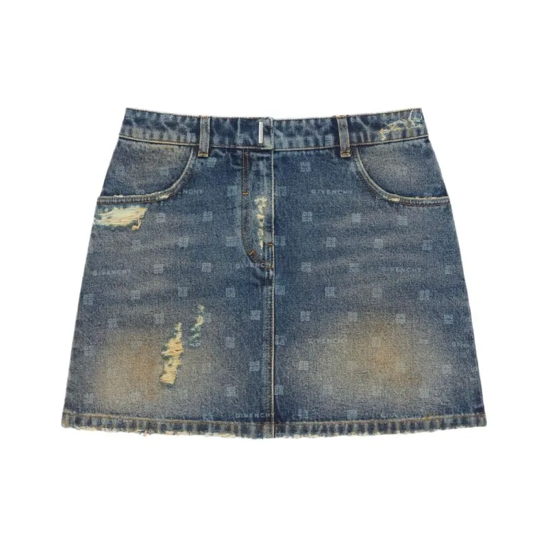 GIVENCHY SS23 Denim Dresses & Skirts Women's Blue-0