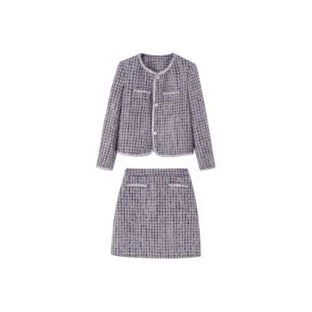 Dme Two Piece Skirt Sets Women's Rose Purple