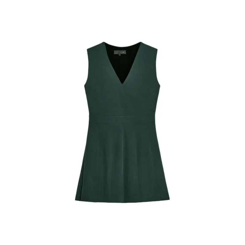ZARA Sleeveless Dress Women's Green-0