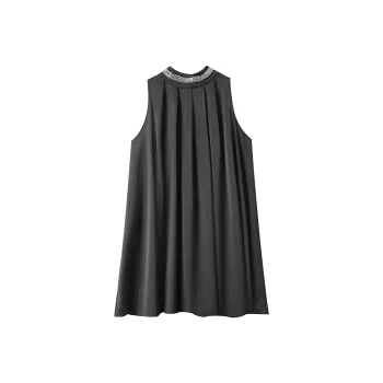 AFGGD Sleeveless Dress Women's Black