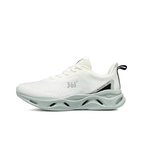 361° Breathable And Wear resistant Low Top Casual Training Sprint Running Shoes Men's White Green