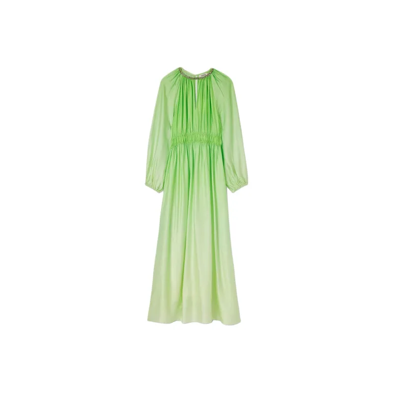 Sandro Long-Sleeved Dresses Women's Green-0