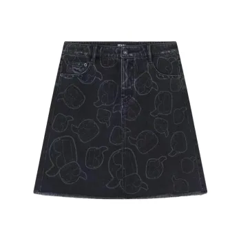 KARL LAGERFELD Denim Short Skirts Women's Black