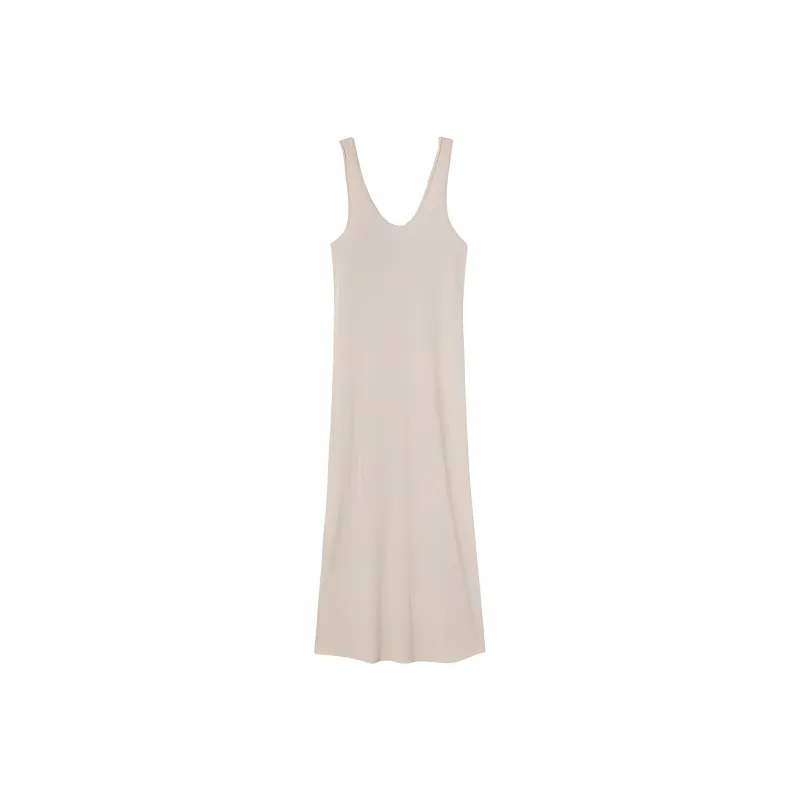AMERICAN VINTAGE A.M FW24 ROBE FEMME SONOMA Sleeveless Dress Women's Vintage Beige-0