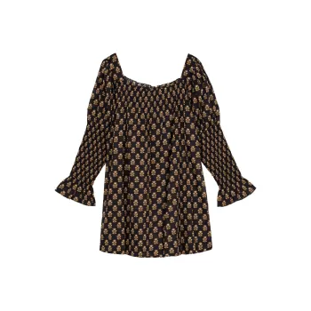 DOEN SABIA DRESS Long-Sleeved Dresses Women's Brown Black
