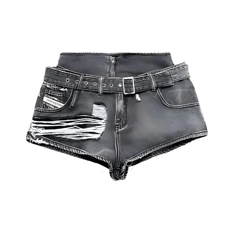 IMXS Denim Shorts Women's Black-0
