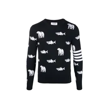 THOM BROWNE Sweaters Men Black
