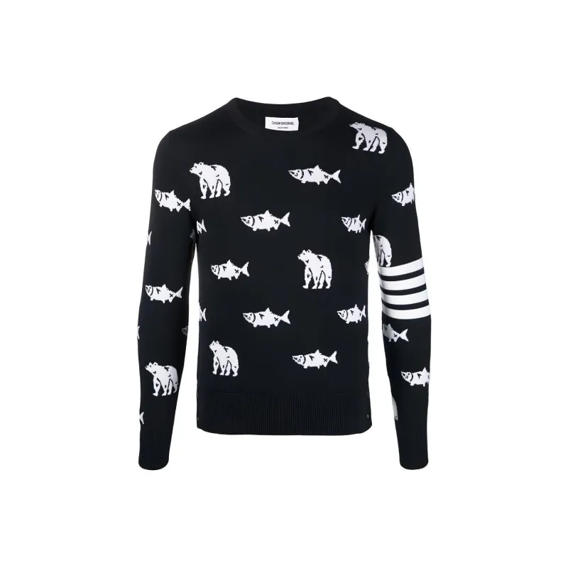 THOM BROWNE Sweaters Men Black-0