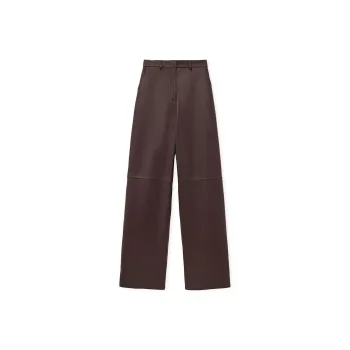 LOEWE Leather Straight Leg Trousers
