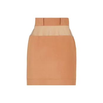 FENDI Casual Long Skirts Women's Brown