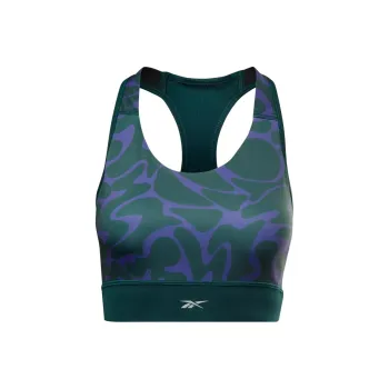 Reebok RUN BRA - AOP Sports Underwear Women's Green