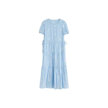 Inman Long Sleeved Dresses Women's Aqua Blue