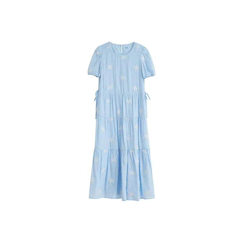 Inman Long Sleeved Dresses Women's Aqua Blue-0