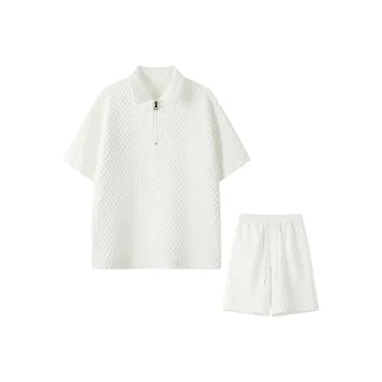 MARK WAFFLE Shirt Matching Set Unisex