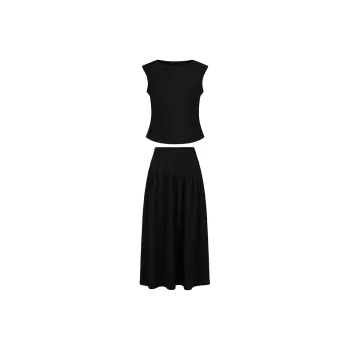 JZ. ANNAKRO Casual Suit Women's Plain Black
