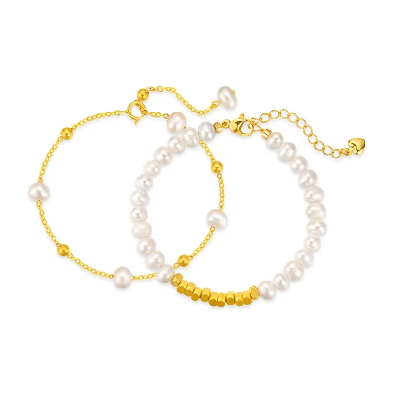 Trpopo Freshwater Pearl Bracelets Women's-0