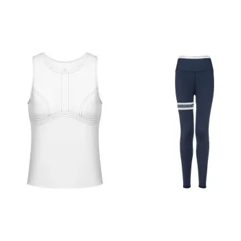 Sumday Athletics Casual Suits Women's White+Marine Blue