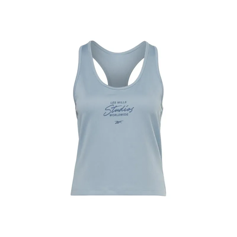 Reebok Sleeveless Sports Shirts Women's Gray Blue-0