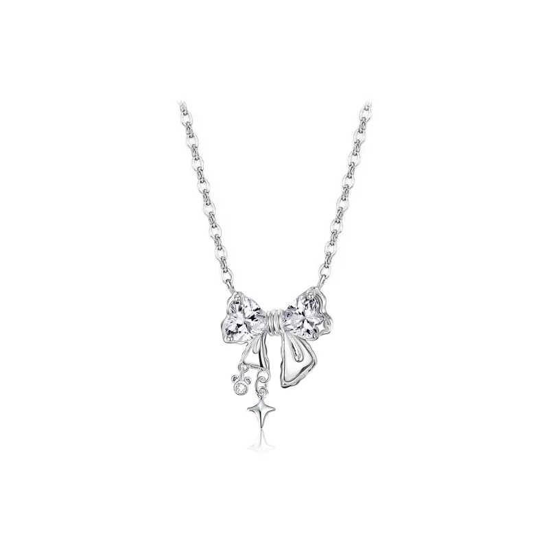 Disney Princess 925 Sterling Silver Fringe Necklace Women's-0