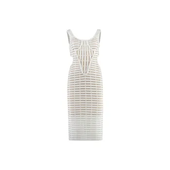 Genny Cut out Corded Midi Dress