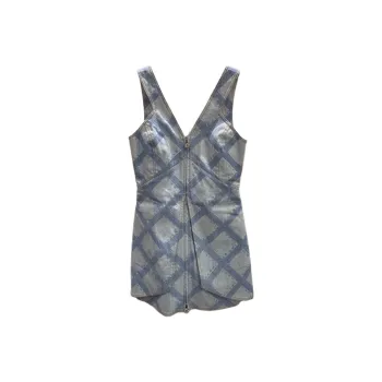 CHANEL 20M Beach Collection Slip Dress Women's Blue